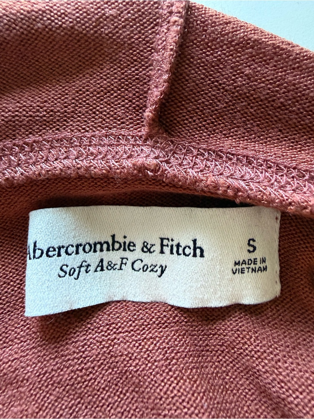 Abercrombie & Fitch Rust Hoodie Top - Picture 4 of 4